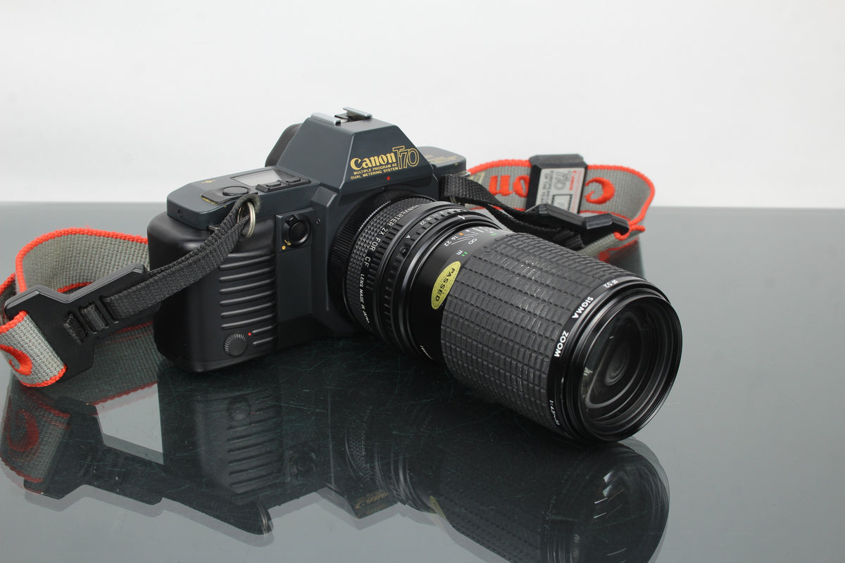 Canon T70 + Sigma 80-200mm f/4.5-5.6 FD lens