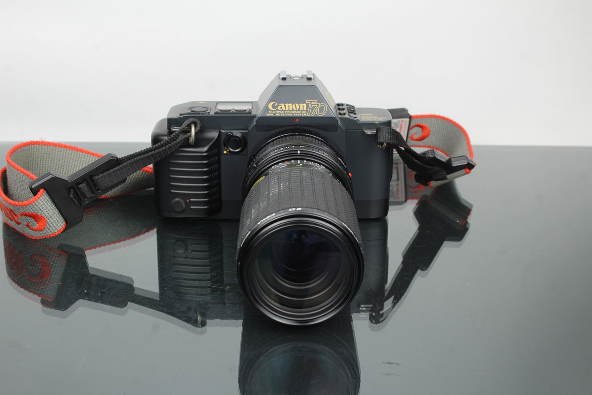 Canon T70 + Sigma 80-200mm f/4.5-5.6 FD lens